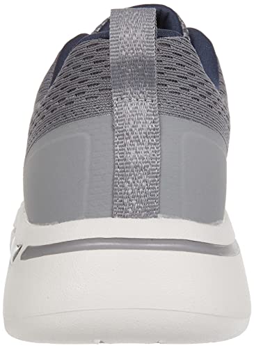 Skechers mens Go Walk Arch Fit - Idyllic Sneaker, Grey/Navy, 11 X-Wide US