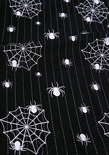 MoonyLI Halloween Cotton Fabric Bundles Halloween Pumpkin, Ghost, Spider, Sunflower Pattern Cotton Cloth Quilting Patchwork Precut Halloween Pattern Printed Fabric Scraps