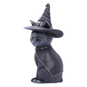 Nemesis Now Purrah Witches Hat Occult Cat Figurine, 13.5cm, Black