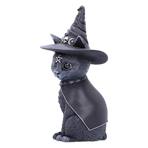 Nemesis Now Purrah Witches Hat Occult Cat Figurine, 13.5cm, Black