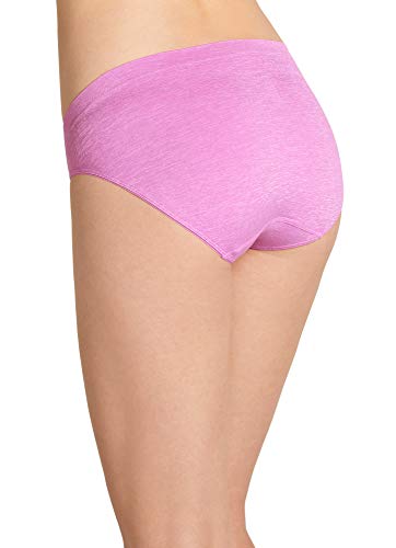 Jockey Women's Underwear Smooth & Shine Seamfree Bikini, Lavender, 7