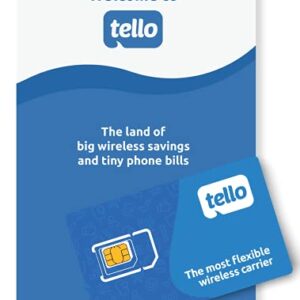 Tello Mobile - Bring Your Own Phone - 3 in 1 GSM SIM Card Kit