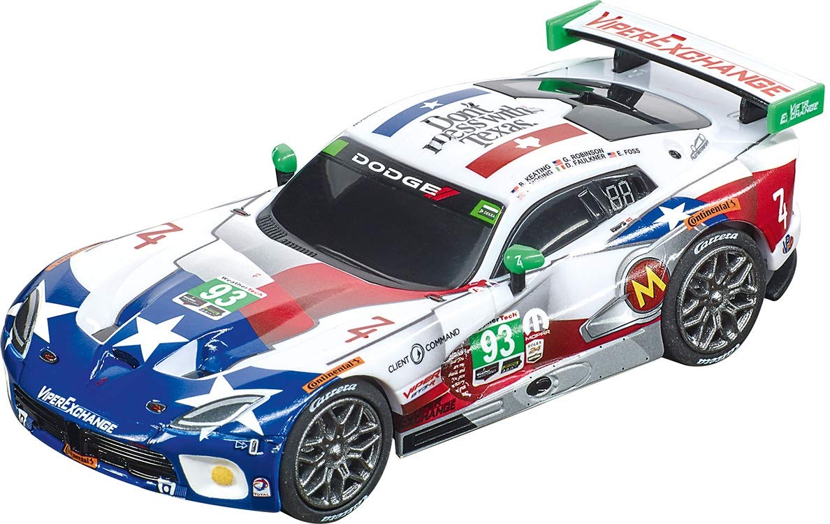 Carrera 64160 2015 SRT Viper Ben Keating Team No. 93 1:43 Scale Analog Slot Car Racing Vehicle for Carrera GO!!! Slot Car Race Tracks