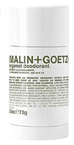 malin + goetz bergamot deodorant, 2.6 oz.