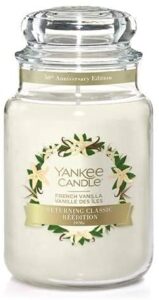 returning classic french vanilla large jar candle ,fresh scent