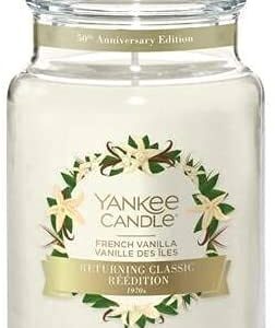 Returning Classic French Vanilla Large Jar Candle ,Fresh Scent