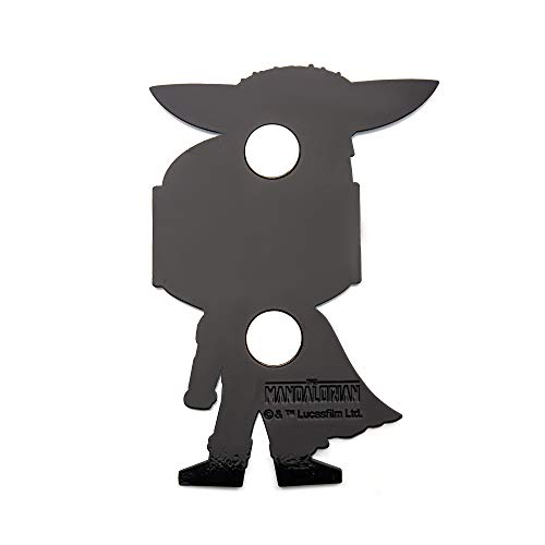 STAR WARS Mandalorian Season 2 Mando and The Child 6" Magnetic Enamel Pin with strong magnetic hold. Officially Licensed Item Exclusive on Amazon.