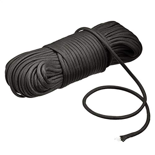 Amazon Basics 550 Type III Paracord, 7-Strand Core, High Strength - 5/32 Inch x 100 Foot (4mm x 30m), Black