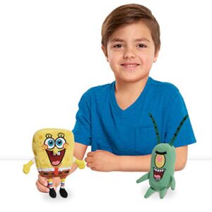 Nickelodeon Spongebob Squarepants 2-Piece Plush Set, 7-Inch Spongebob and 6-Inch Plankton, by Just Play