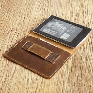 Genuine Leather 2021 Kindle Paperwhite 5 case / 2018 Kindle Paperwhite 4 case (Handmade & Can Not Auto Wake/Sleep) K01-4&5 - Brown