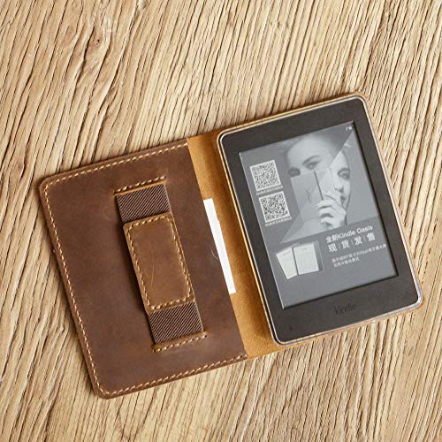 Genuine Leather 2021 Kindle Paperwhite 5 case / 2018 Kindle Paperwhite 4 case (Handmade & Can Not Auto Wake/Sleep) K01-4&5 - Brown