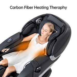 iRest SL Track Massage Chair Recliner, Full Body Massage Chair, Zero Gravity, Bluetooth Speaker, Airbags, Heating, and Foot Massage (Black)
