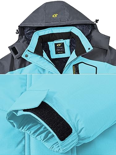 Pdbokew Women's Skiing Snowboarding Jackets Fleece Hood Mountain Snow Coat