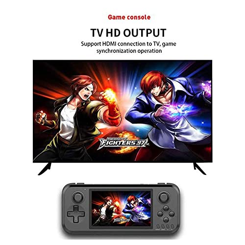 NZYMD Handheld Game Console Portable Video Game Console 4 Inch 10000 Classic Retro Game Console Support Emulator MAME/FC/GB/GBA/GBC/MD/SFC/PS1/N64/PSP/3DS/ATAR 12600/ATARI 7800,Black