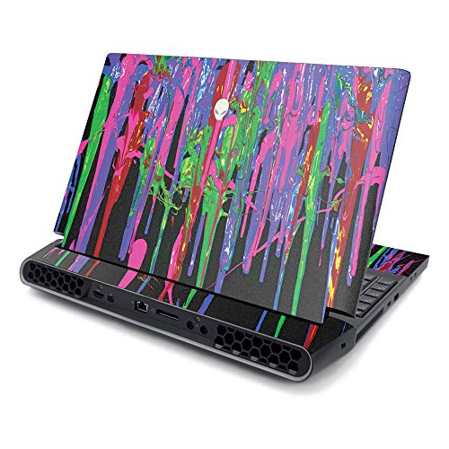 MightySkins Skin for Alienware AREA-51M R2 (2020) - Abstract Black | Protective, Durable, and Unique Vinyl Decal wrap Cover | Easy to Apply, Remove, and Change Styles | Made in The USA