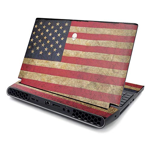 MightySkins Skin for Alienware AREA-51M R2 (2020) - Abstract Black | Protective, Durable, and Unique Vinyl Decal wrap Cover | Easy to Apply, Remove, and Change Styles | Made in The USA