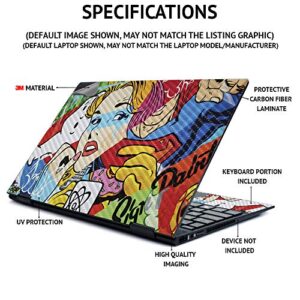 MightySkins Skin for Alienware AREA-51M R2 (2020) - Abstract Black | Protective, Durable, and Unique Vinyl Decal wrap Cover | Easy to Apply, Remove, and Change Styles | Made in The USA