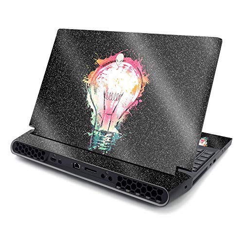 MightySkins Skin for Alienware AREA-51M R2 (2020) - Abstract Black | Protective, Durable, and Unique Vinyl Decal wrap Cover | Easy to Apply, Remove, and Change Styles | Made in The USA