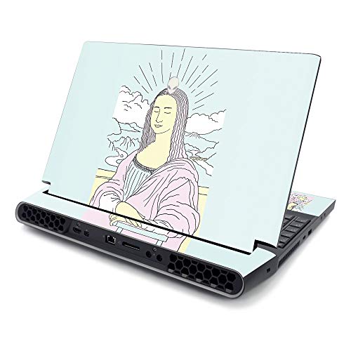 MightySkins Skin for Alienware AREA-51M R2 (2020) - Abstract Black | Protective, Durable, and Unique Vinyl Decal wrap Cover | Easy to Apply, Remove, and Change Styles | Made in The USA