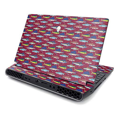 MightySkins Skin for Alienware AREA-51M R2 (2020) - Abstract Black | Protective, Durable, and Unique Vinyl Decal wrap Cover | Easy to Apply, Remove, and Change Styles | Made in The USA