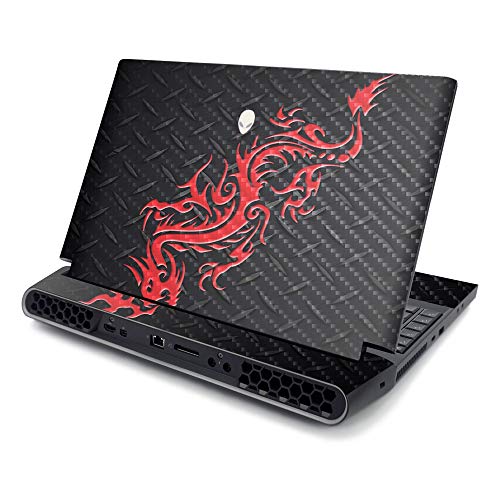 MightySkins Skin for Alienware AREA-51M R2 (2020) - Abstract Black | Protective, Durable, and Unique Vinyl Decal wrap Cover | Easy to Apply, Remove, and Change Styles | Made in The USA