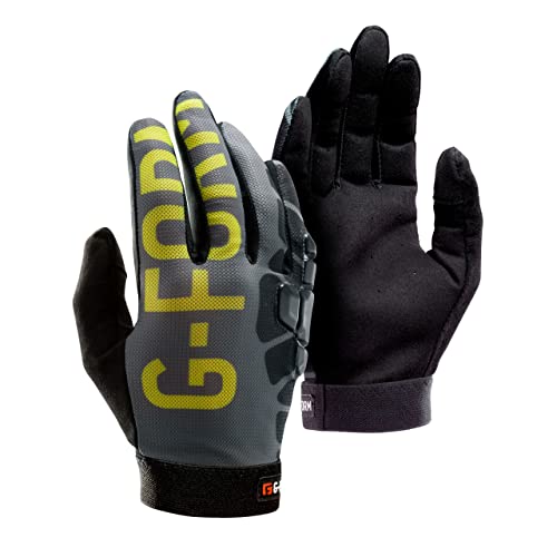 G-Form Sorata Trail Gloves, Grey/Acid Green, Adult XXL