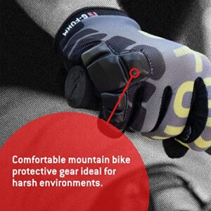 G-Form Sorata Trail Gloves, Grey/Acid Green, Adult XXL