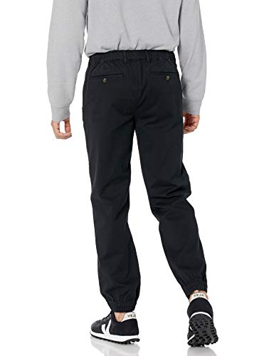 Amazon Essentials Men's Straight-Fit Jogger Pant, Black, X-Large