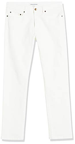 Amazon Essentials Men's Slim-Fit Stretch Jean, Bright White, 36W x 32L