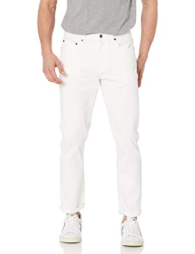 Amazon Essentials Men's Slim-Fit Stretch Jean, Bright White, 36W x 32L