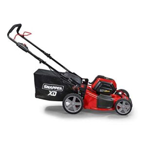 Snapper XD 82V MAX Cordless Electric 19" Push Lawn Mower, Includes Kit of 2 2.0 Batteries and Rapid Charger (Renewed)