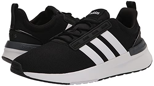 adidas Men's Racer TR21 Trail Running Shoe, Black/White/Core Black, 9.5