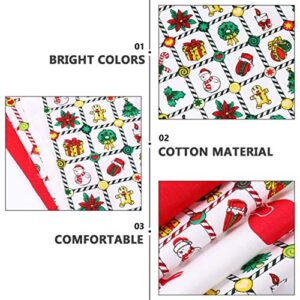 MILISTEN Japanese Fabric 6pcs Christmas Cotton Fabric Quilting Patchwork Bundles Fat Quarters Precut Scraps for Xmas Stocking Wreath Doll Dress Apron Pet Cloth DIY Sewing Craft 25X25CM Facemaks