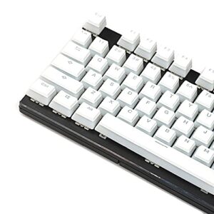 YMDK ANSI ISO PBT Doubleshot Shine Through Pudding Keycaps Suitable for MX Mechanical Keyboard Corsair Razer DK SF KBD75 68 Keychron (White Pudding Full Set)