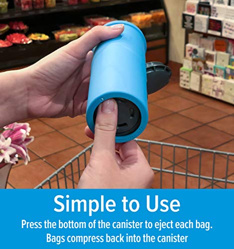 Camco 53104 Grab-A-Bag Shopping Bag Canister - an Eco-Friendly Shopping Solution - Includes (3) Reusable Shopping Bags