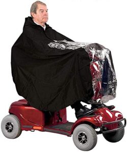 nomiou mobility scooter rain cover waterproof material protect you and your scooter from rain snow sleet and sun