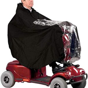 Nomiou Mobility Scooter Rain Cover Waterproof Material Protect You and Your Scooter from Rain Snow Sleet and Sun