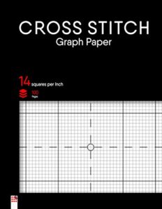 cross stitch graph paper notebook: cross stitching in 14 squares per inch grid. the 14 lines per inch chart makes it easy to create simple or complex embroidery paterns & needlework designs. din a4