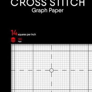 Cross Stitch Graph Paper Notebook: Cross stitching in 14 squares Per inch grid. The 14 lines per inch chart makes it easy to create simple or complex Embroidery paterns & Needlework designs. Din A4