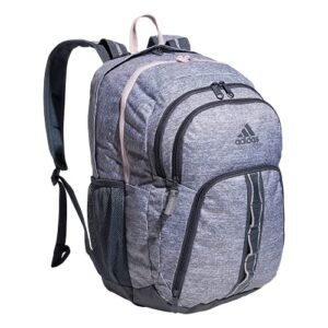 adidas Unisex Prime 6 Backpack, Jersey Grey/Onix Grey/Clear Pink, One Size