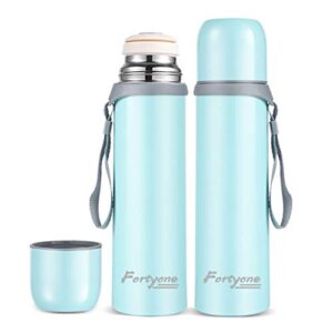 thermos cup coffee thermos bottle coffee mugstainless steel cup vacuum insulated cup keep drinks hot or cold (aqua-blue)