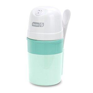 Dash My Pint Electric Ice Cream Maker Machine & Recipe Book 0.4qt - Aqua & Mini Maker: The Mini Waffle Maker Machine - Silver