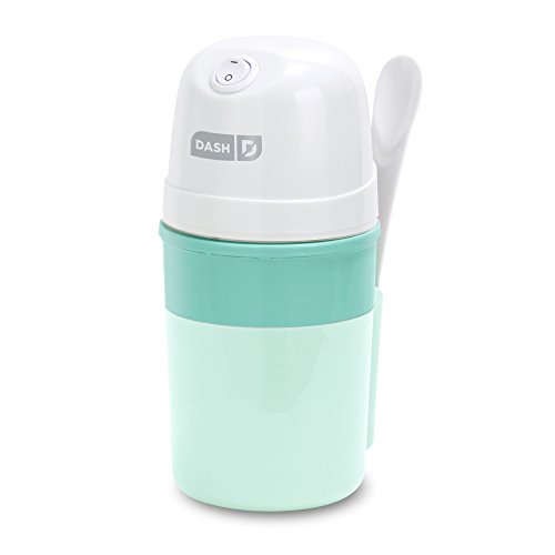 Dash My Pint Electric Ice Cream Maker Machine & Recipe Book 0.4qt - Aqua & Mini Maker: The Mini Waffle Maker Machine - Silver