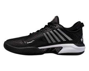 k-swiss men's hypercourt supreme tennis shoe, black/white, 10.5 m