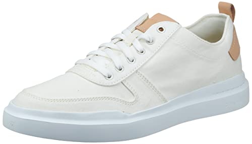 Cole Haan Men's Grandpro Rally Canvas Court Sneaker, Ivory/Natural, 9