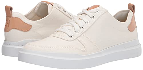 Cole Haan Men's Grandpro Rally Canvas Court Sneaker, Ivory/Natural, 9