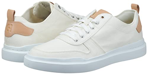 Cole Haan Men's Grandpro Rally Canvas Court Sneaker, Ivory/Natural, 9