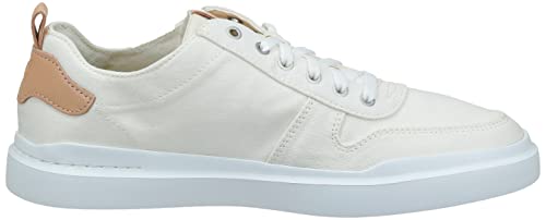 Cole Haan Men's Grandpro Rally Canvas Court Sneaker, Ivory/Natural, 9