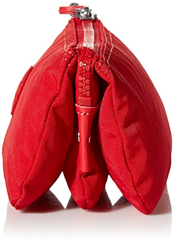 Kipling Women’s Creativity Small Pouch, Versatile Cosmetics Kit, Lightweight Nylon Travel Organizer, Red Rouge