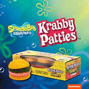 Giant Gummy Krabby Patties Candy, SpongeBob Burger Sliders, 9.52 Ounce